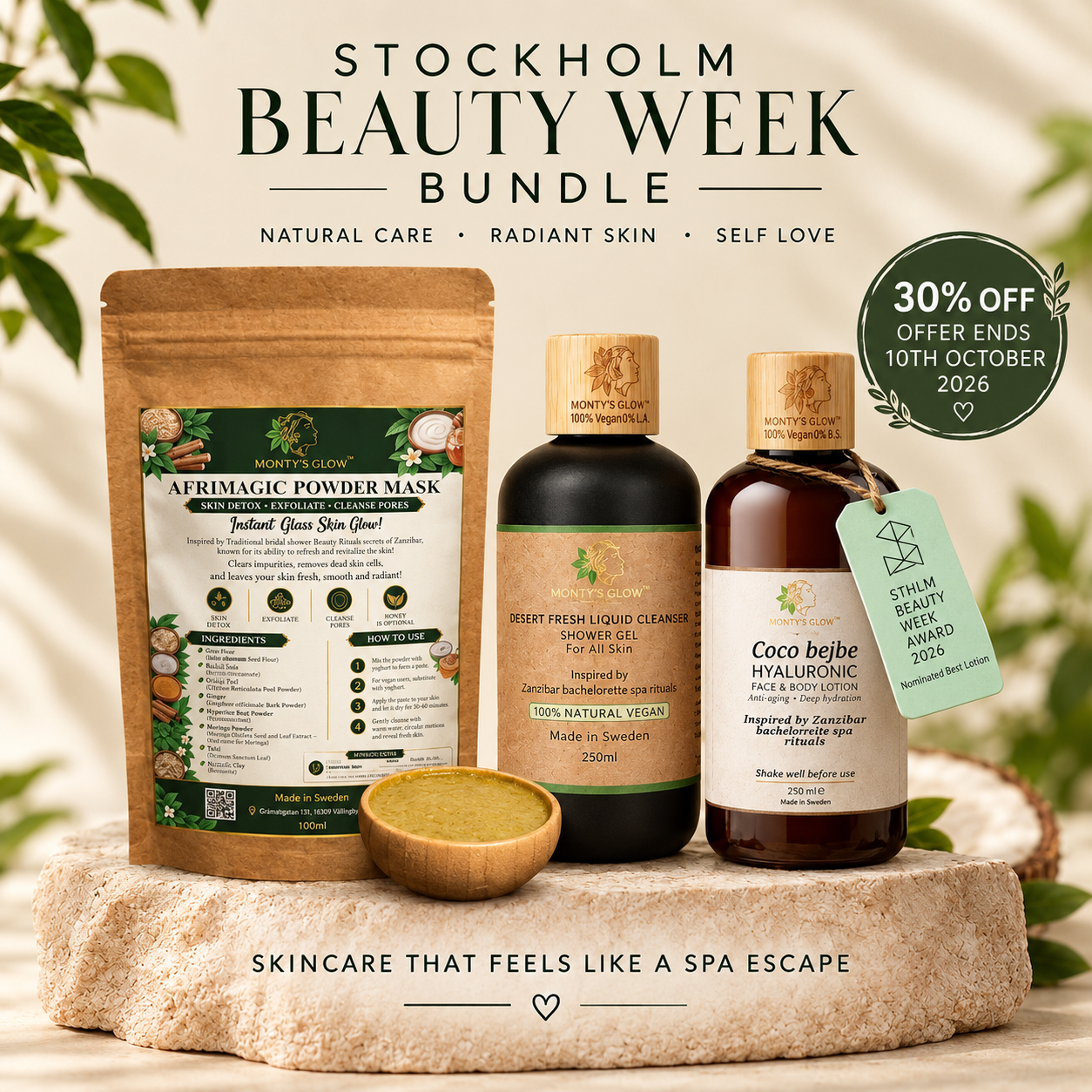 LIMITED EDITION Stockholm Beauty week Spa Escape!